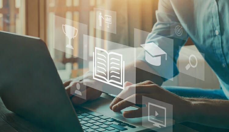 online library concept